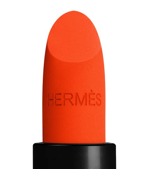 HERMÈS 44 orange neon Rouge Hermès Matte Lipstick .